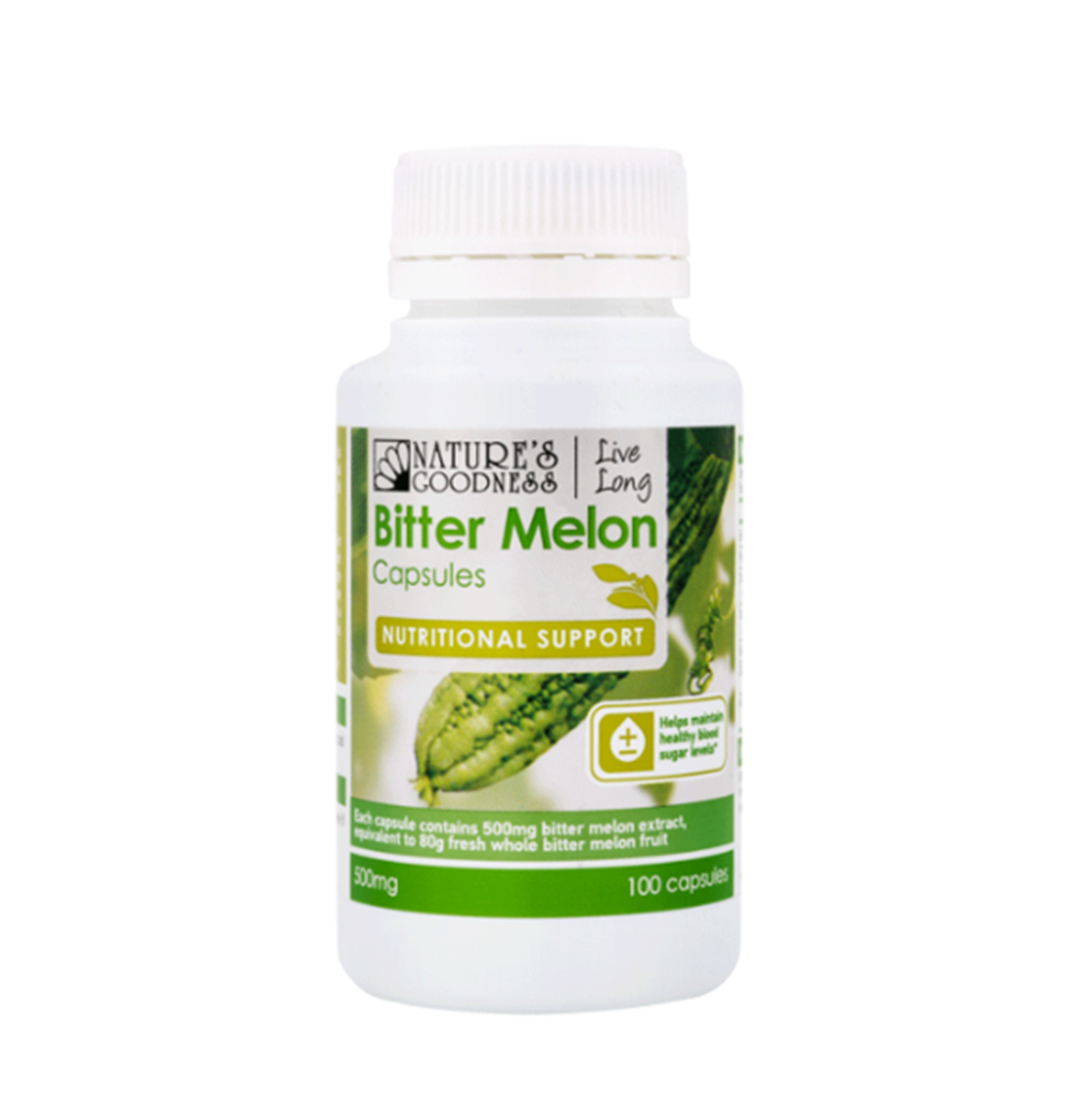 Natures Goodness Bitter Melon 500mg 100 capsules