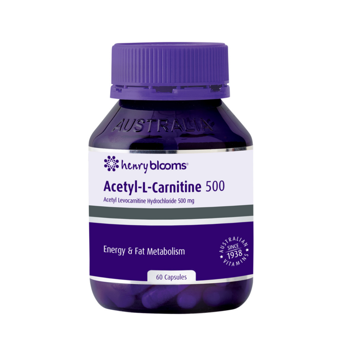 Henry Blooms Acetyl L Carnitine 500 60vc-0