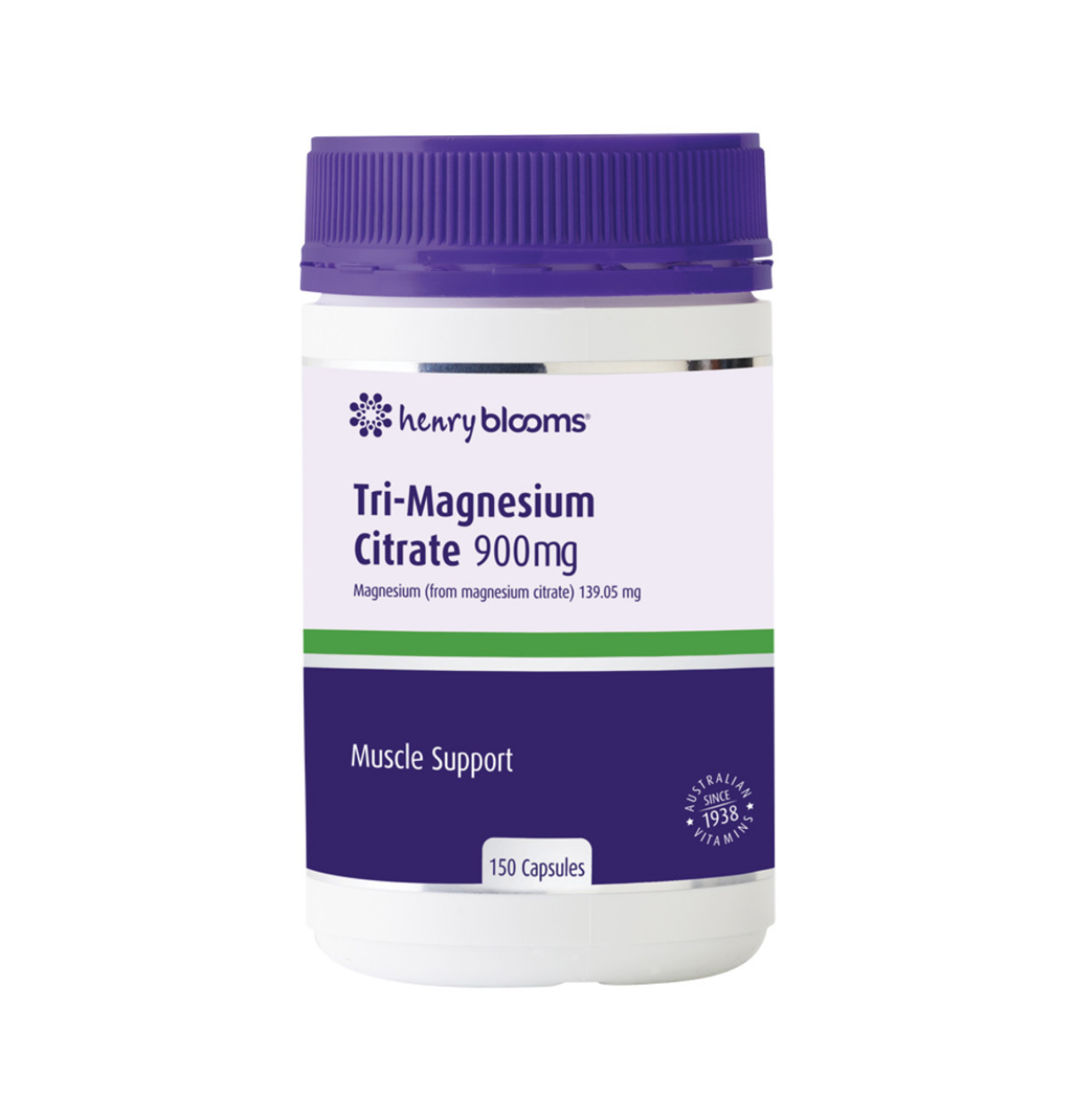 Henry Blooms Tri Magnesium Citrate 900mg 150c-0