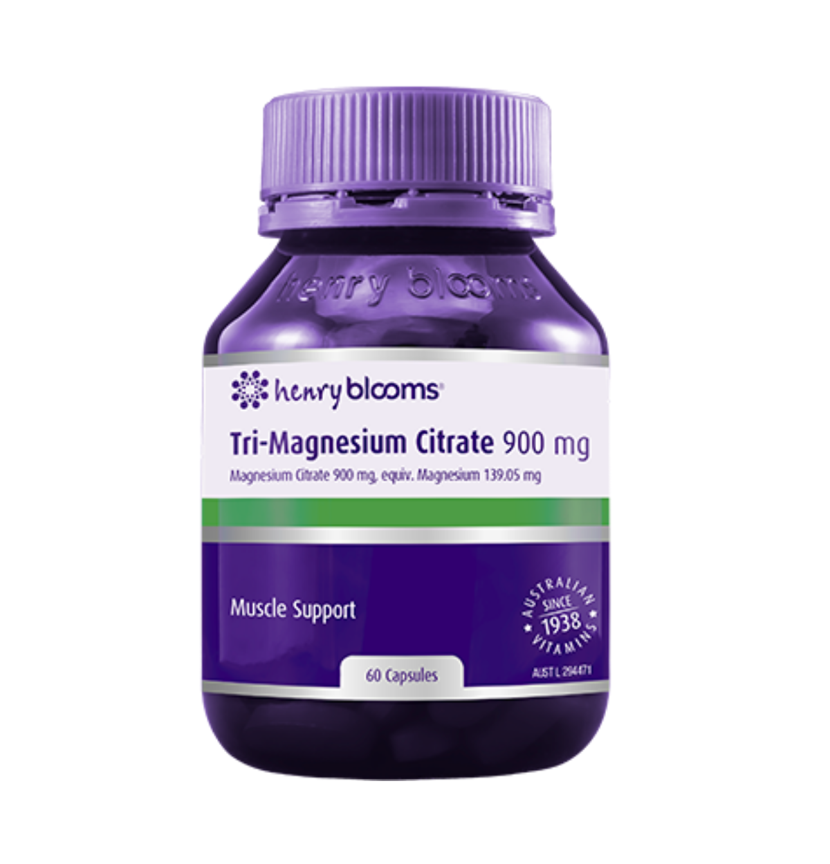 Henry Blooms Tri Magnesium Citrate 900mg 60c-0