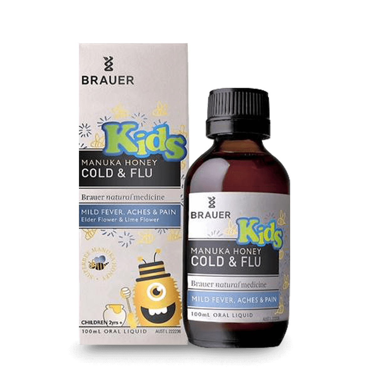 Brauer Kids Manuka Honey Cold and Flu 100ml