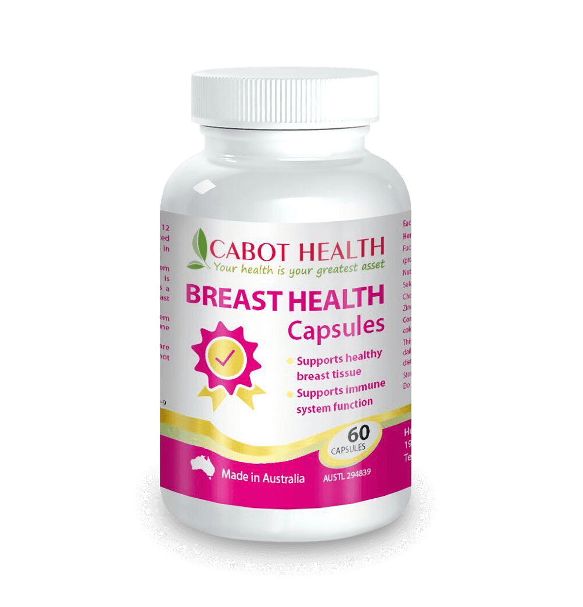 Cabot Health Breast Health 60 Caps