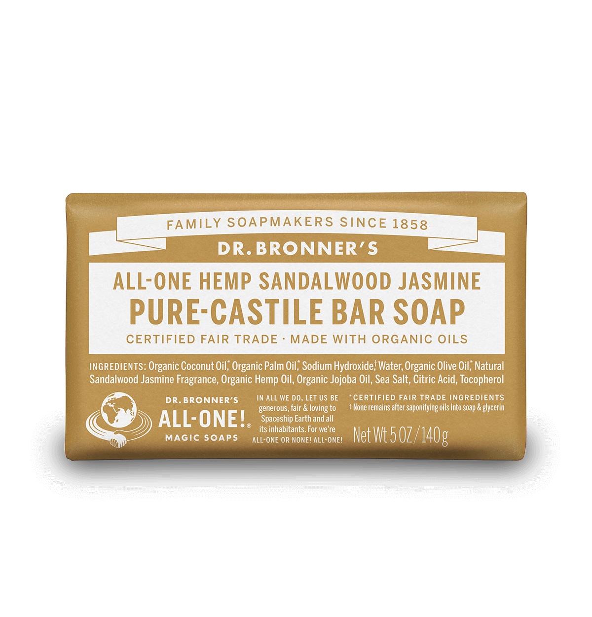 Dr Bronners Sandalwood Magic Bar Soap 140g