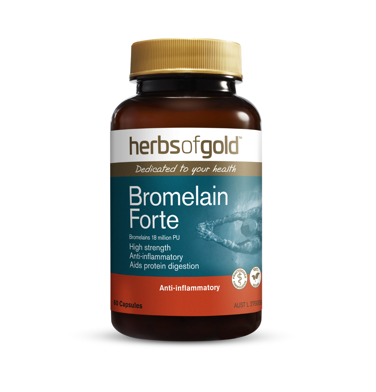 Herbs of Gold Bromelain Forte 60 Caps