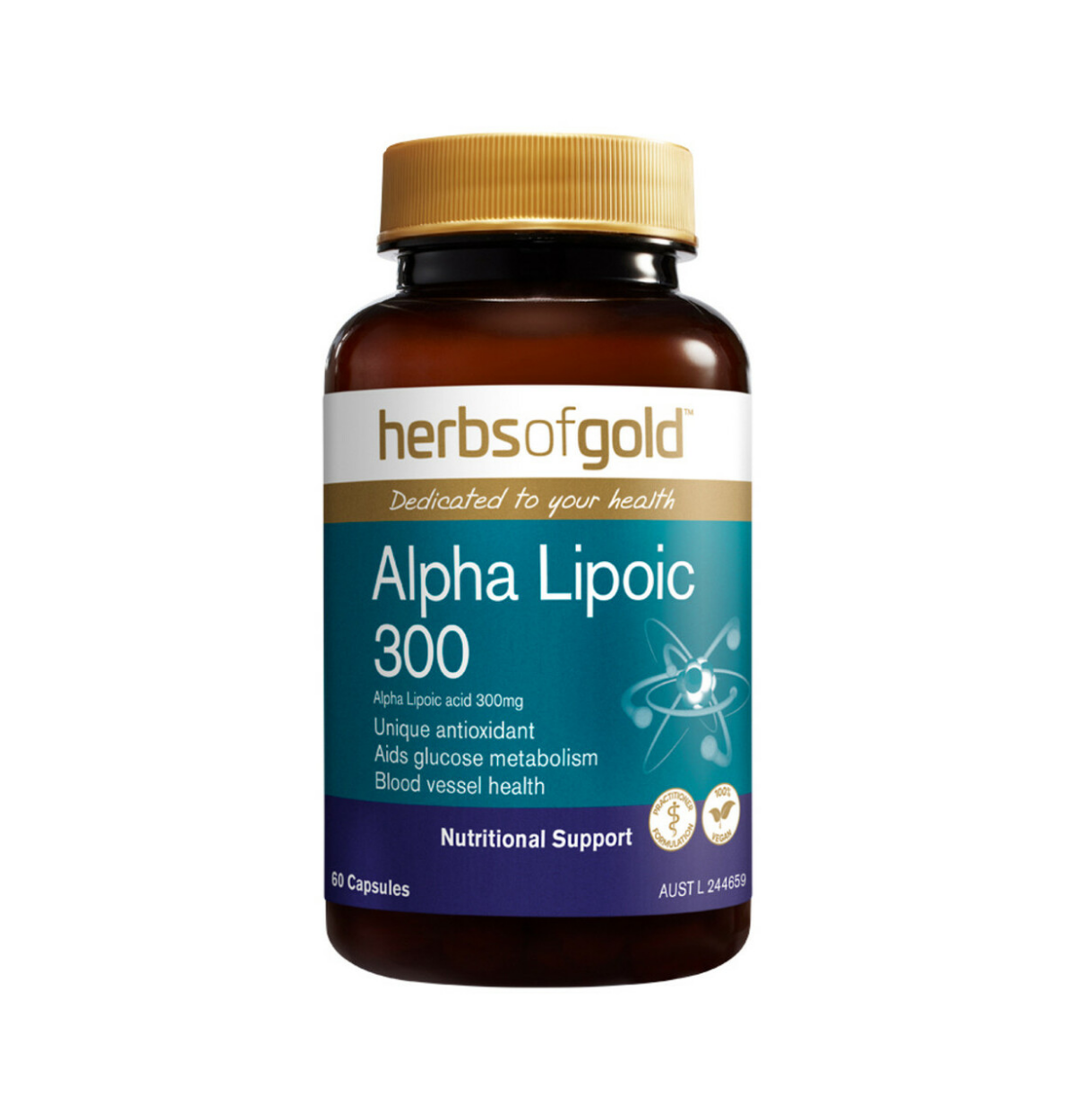 Herbs of Gold Alpha Lipoic 300 60 Caps