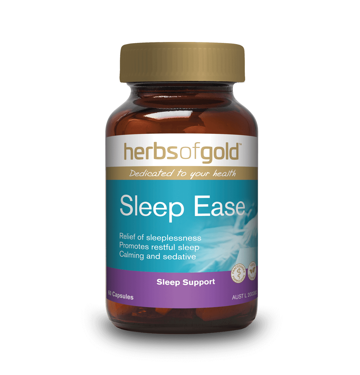 Herbs of Gold Sleep Ease 60 Vege-Caps