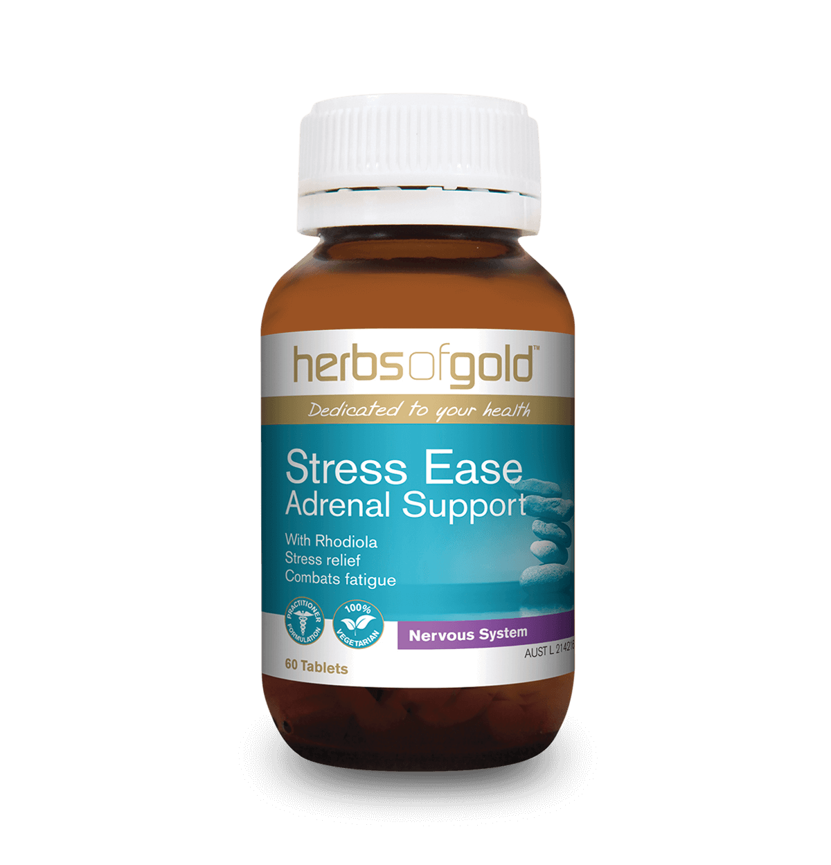 Herbs of Gold Stress Ease Adrenal Support 60T
