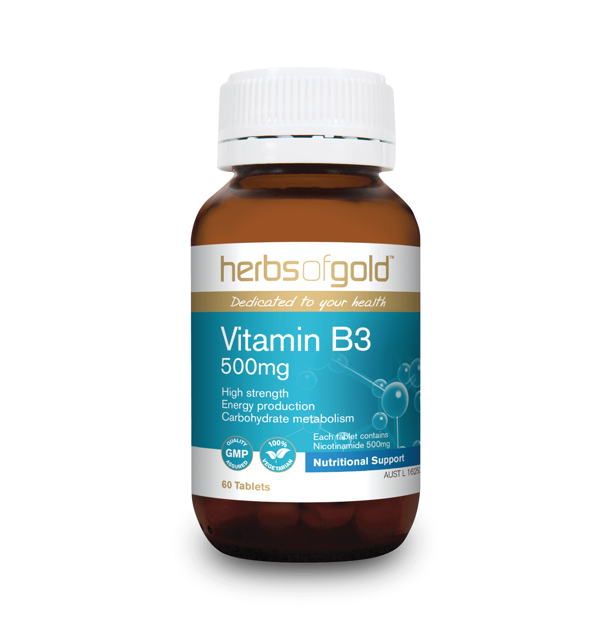 Herbs of Gold Vitamin B3 500mg 60T