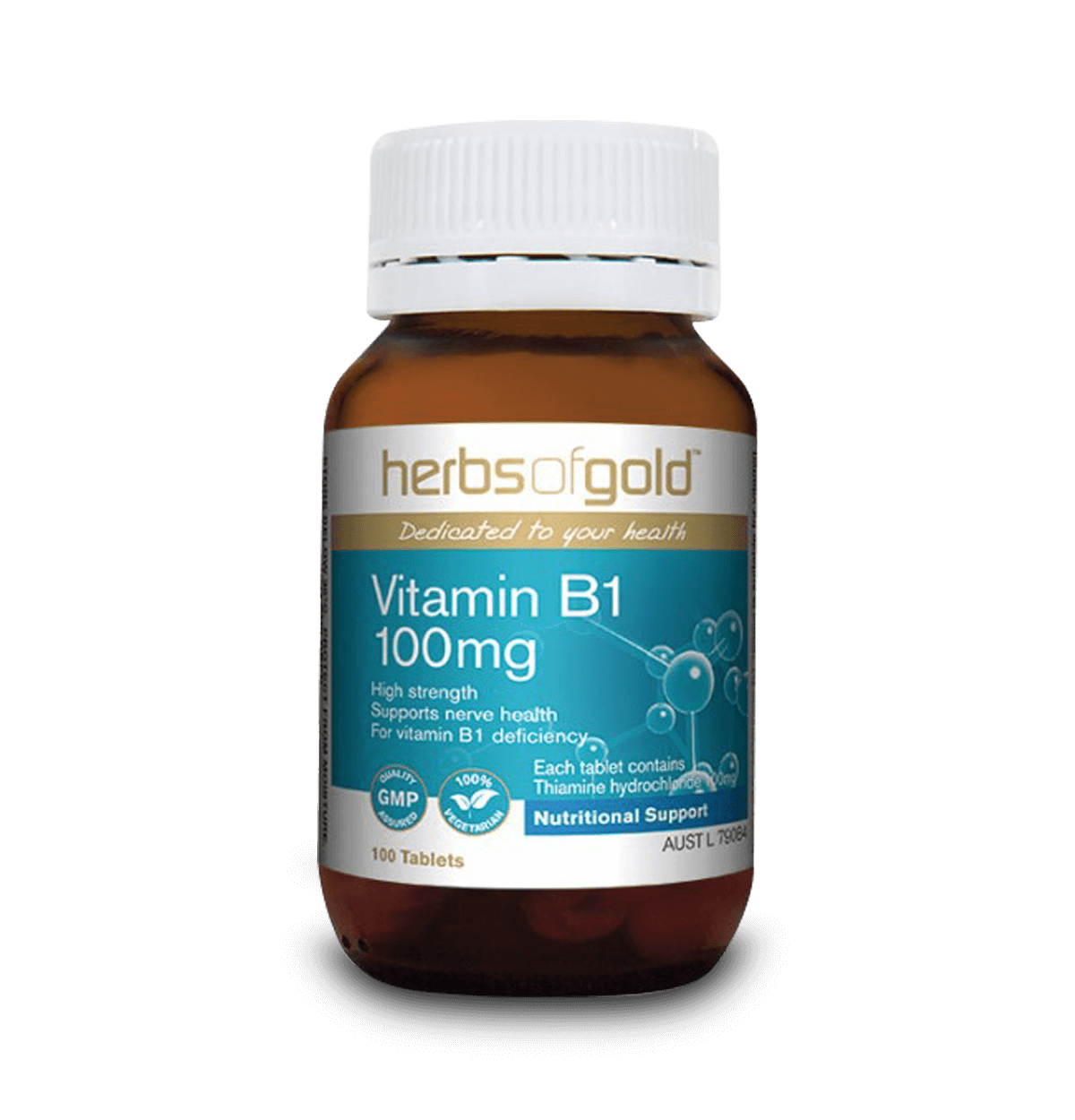 Herbs of Gold Vitamin B1 100MG 100T
