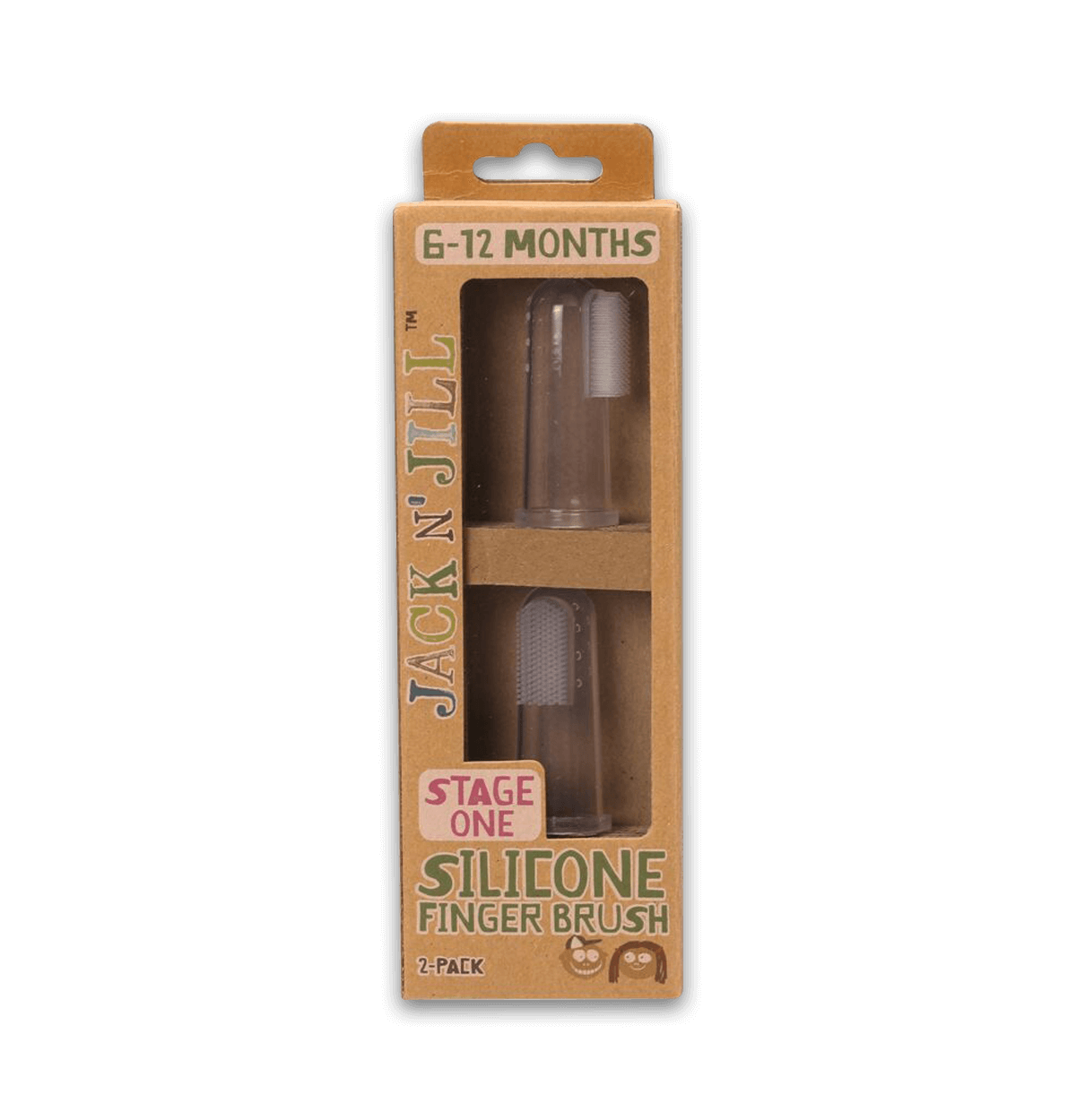 Jack N Jill Silicone Finger Brush Stage 1 (6 to 12 months) 2Pk