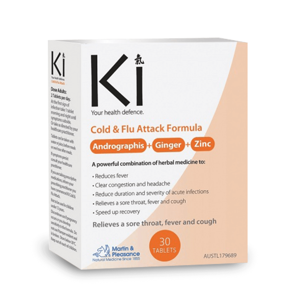 Martin & Pleasance Ki Cold and Flu Attack Formula 30T