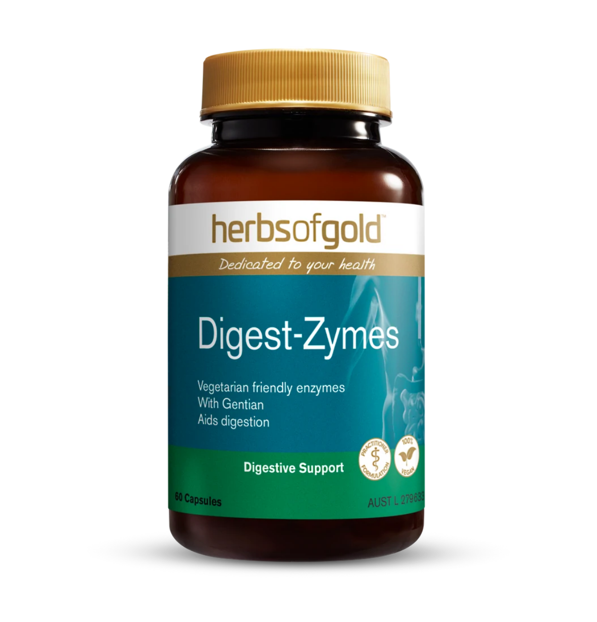 Herbs of Gold Digest-Zymes 60 Caps