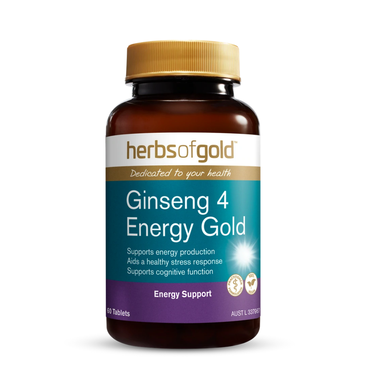 Herbs of Gold Ginseng 4 Energy Gold 60T