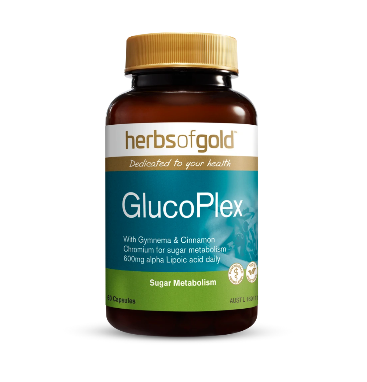 Herbs of Gold Glucoplex 60 Caps