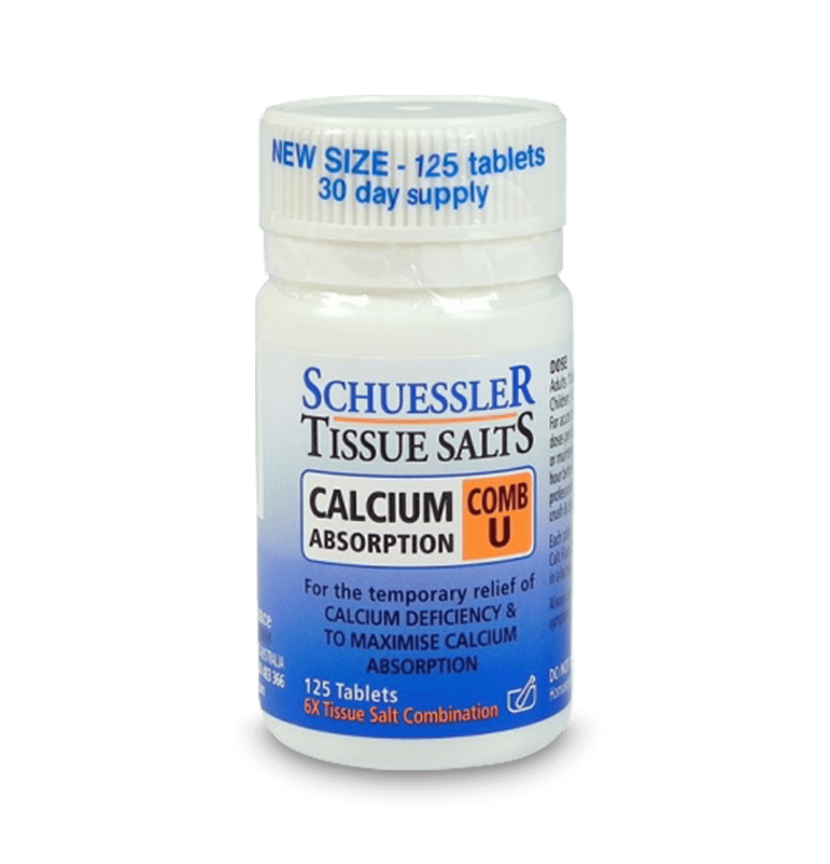 Martin & Pleasance Tissue Salts Comb U Calcium Absorptn 125T