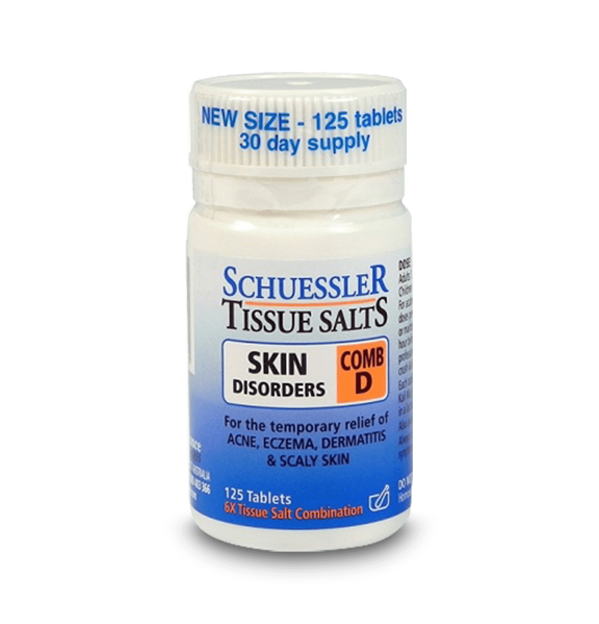 Martin & Pleasance Tissue Salts Comb D Skin Disorders 125T