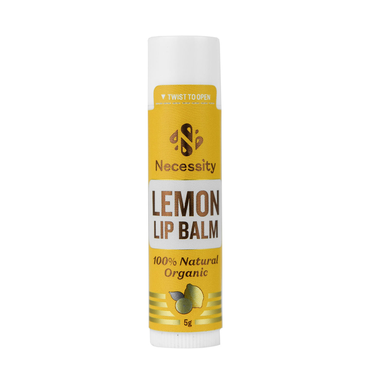 Necessity Organic Lip Balm Lemon-0