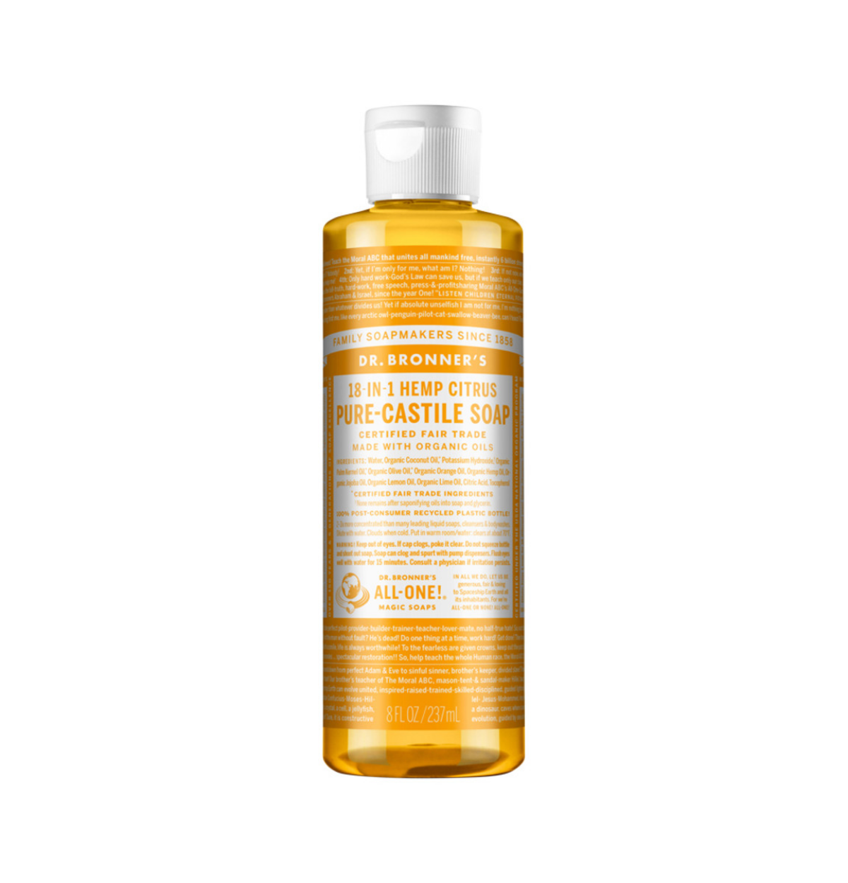 Dr Bronners Citrus Orange Castile Soap