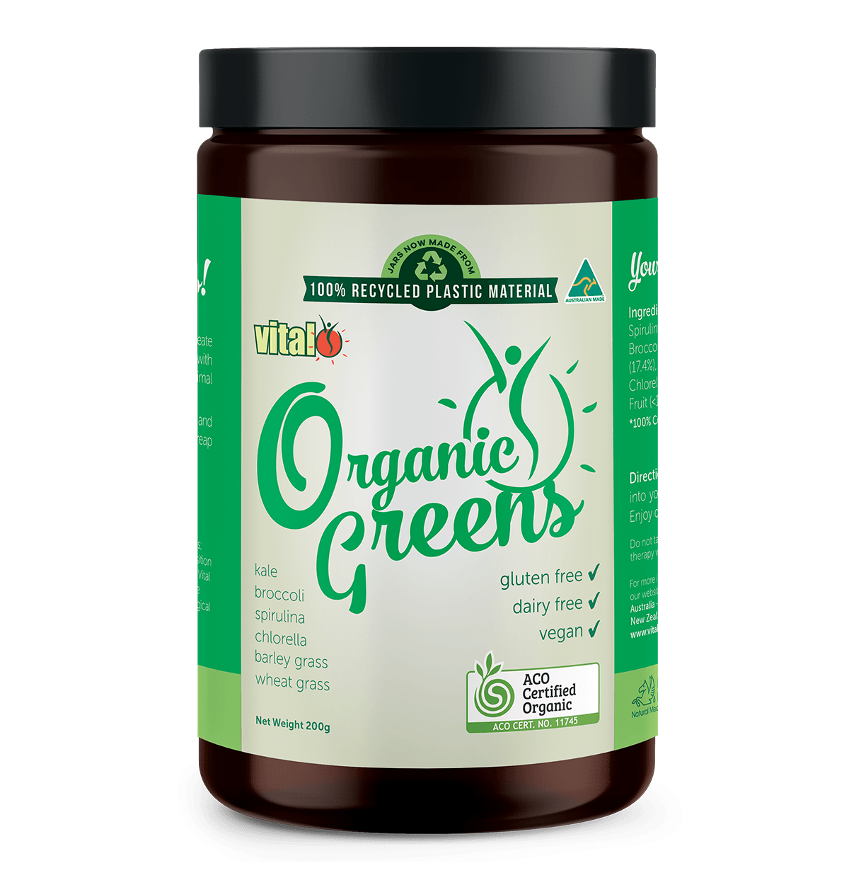 Vital Organic Greens 200g