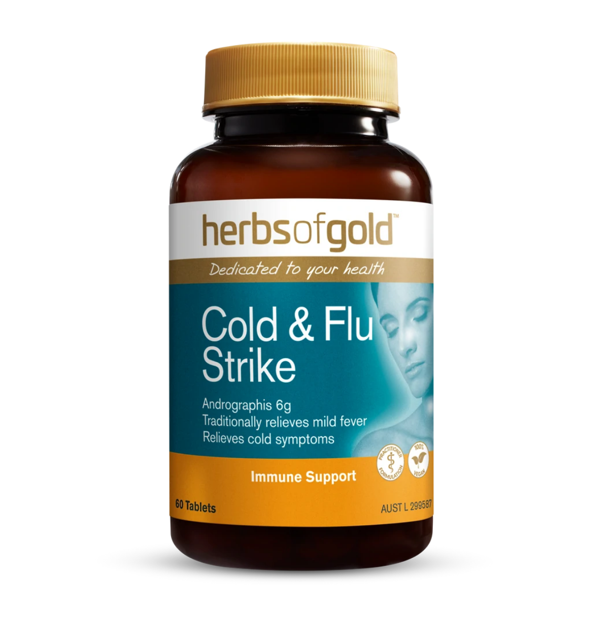 Herbs of Gold Cold & Flu Strike 60 Tabs