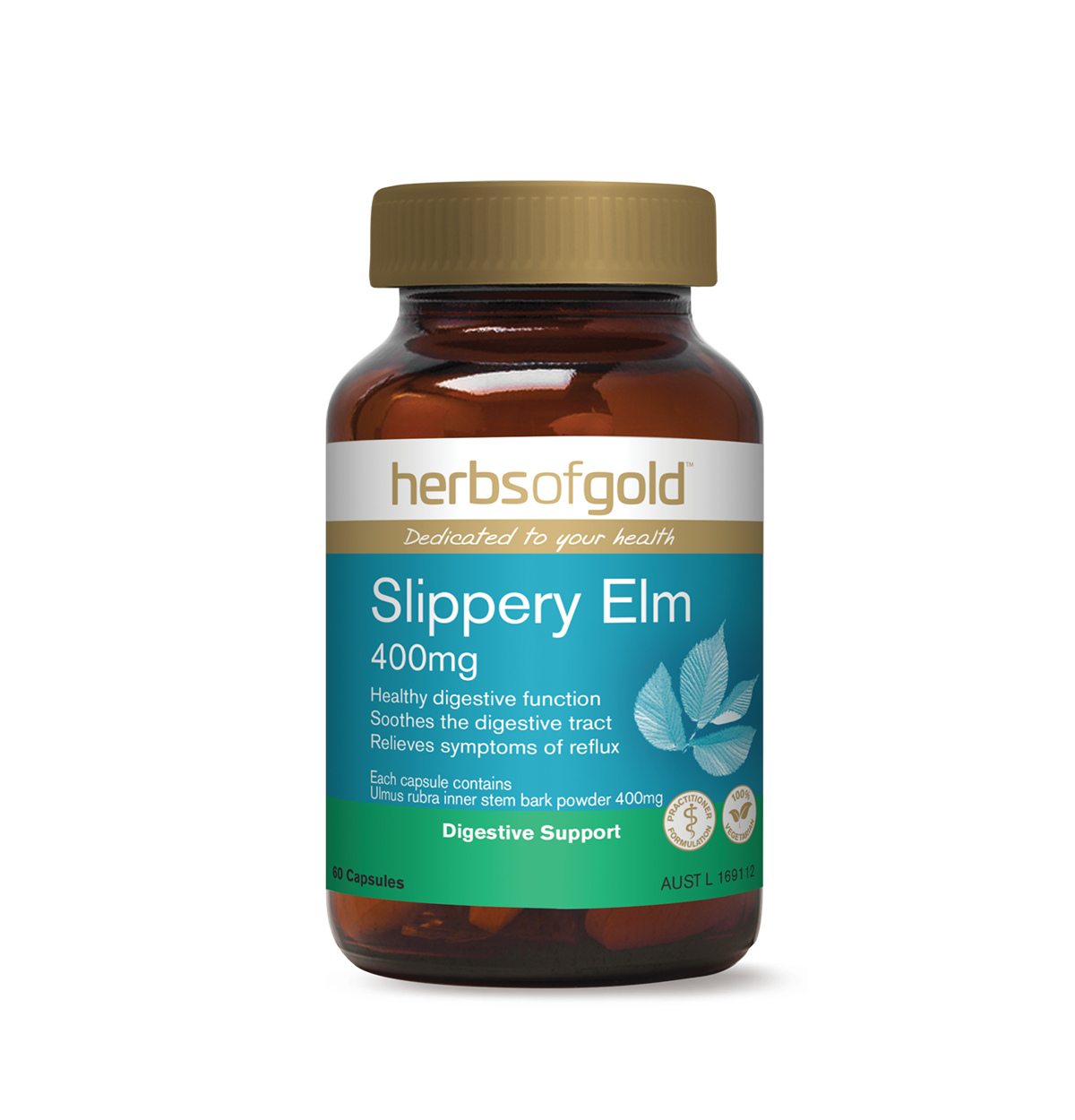 Herbs of Gold Slippery Elm 400mg