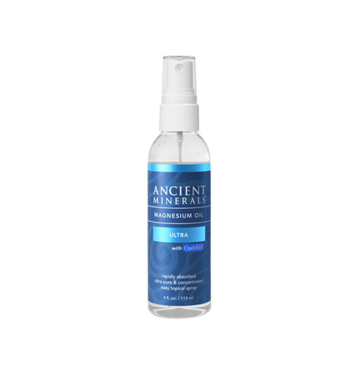 Ancient Minerals Magnesium Oil Ultra (with MSM) 118ml spray-0