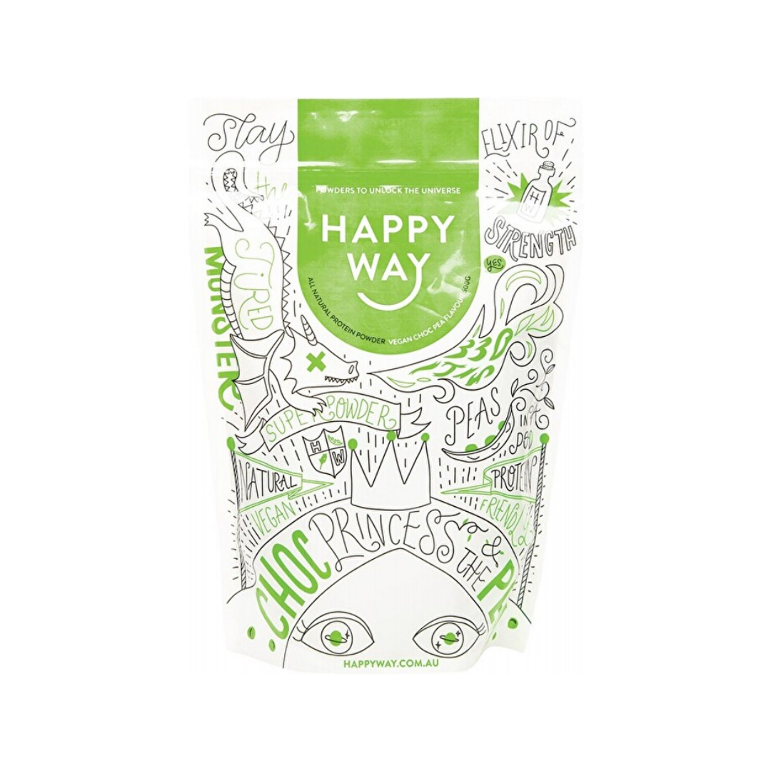 HAPPY WAY Pea Protein Powder Chocolate 500g-0