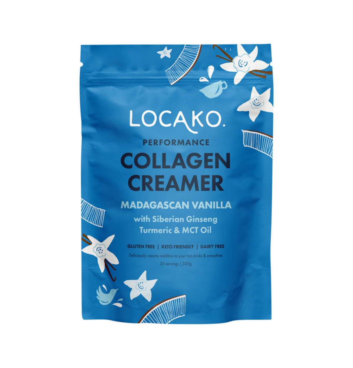 Locako Collagen Creamer Performance (Madagascan Vanilla) 300g-0