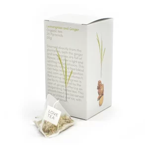 Love Tea Organic Lemongrass & Ginger Tea x 20 Pyramids