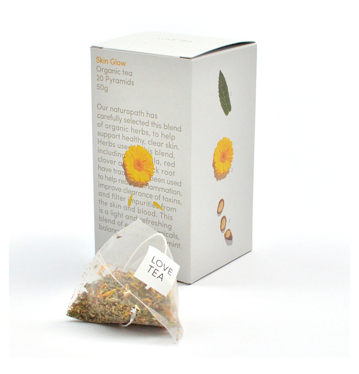 Love Tea Organic Skin Glow Tea x 20 Pyramids-0