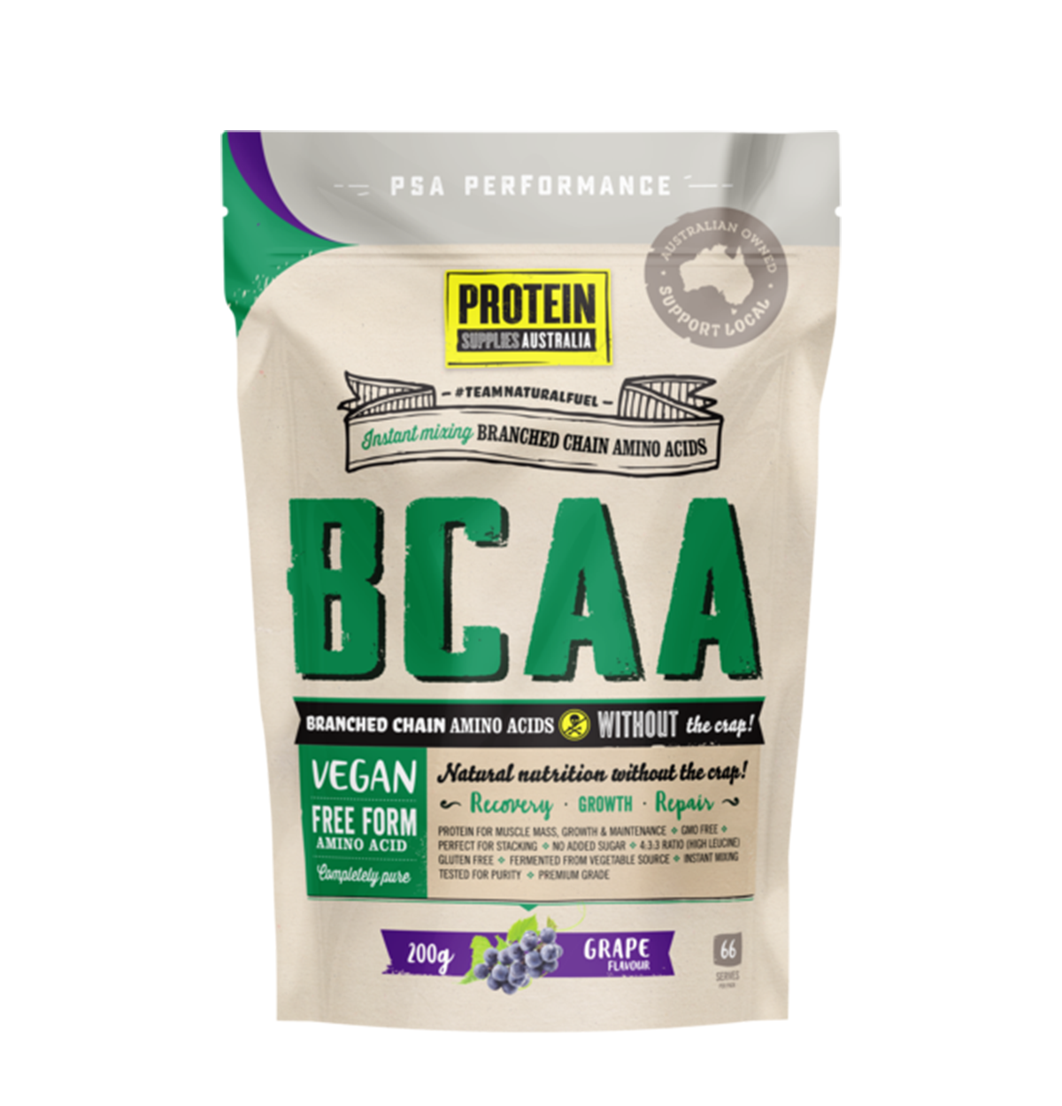 PROTEIN SUPPLIES AUSTRALIA Branched Chain Amino Acids Grape