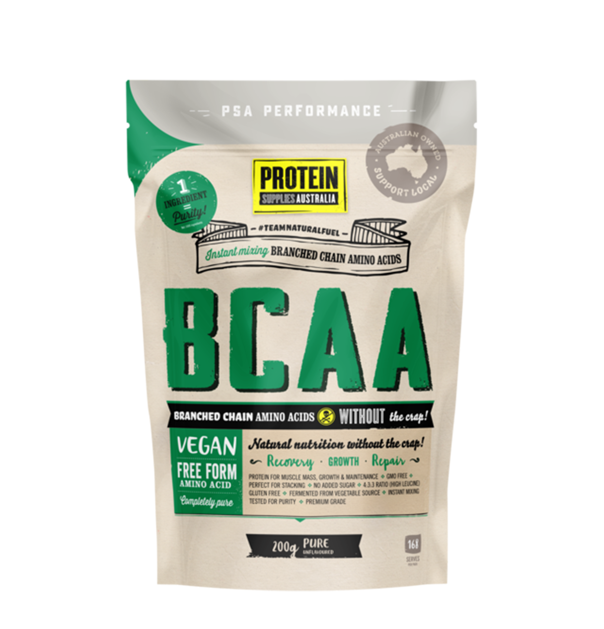 Branched Chain Amino Acids Pure 200g