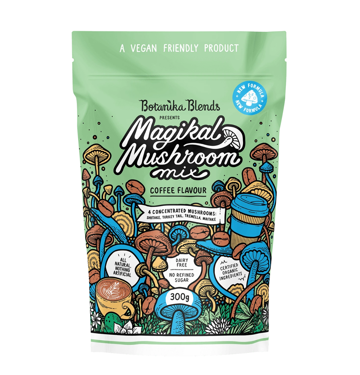 BOTANIKA BLENDS Magikal Mushroom Mix Coffee 300g-0