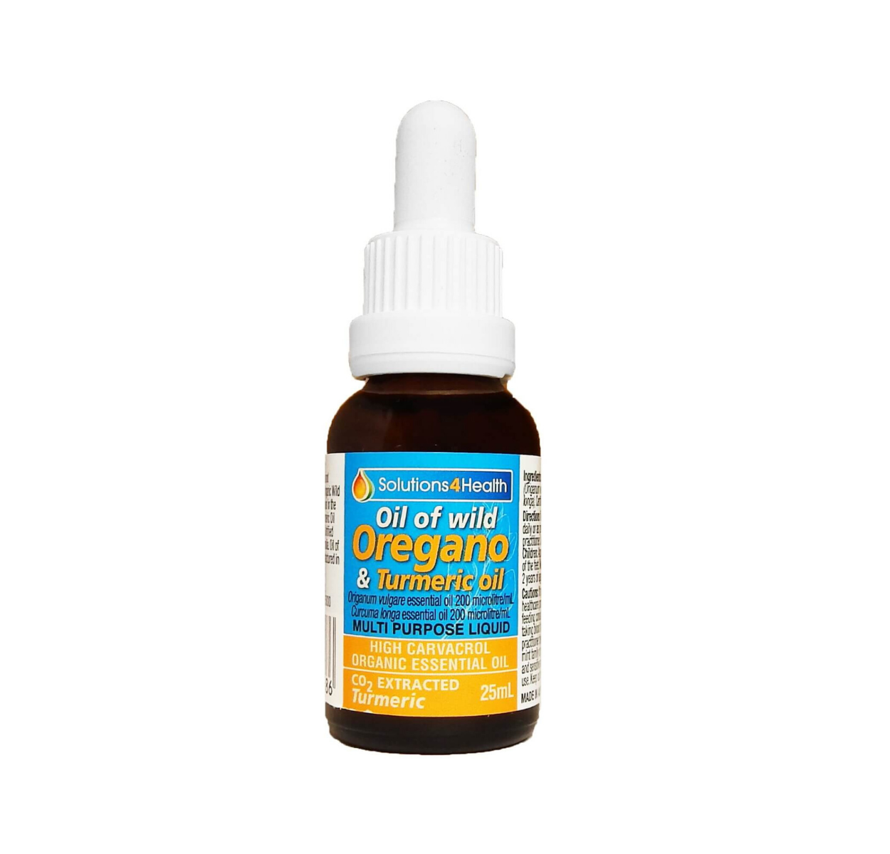 Solutions 4 Health Oil of Wild Oregano & Turmeric Oil 25ml