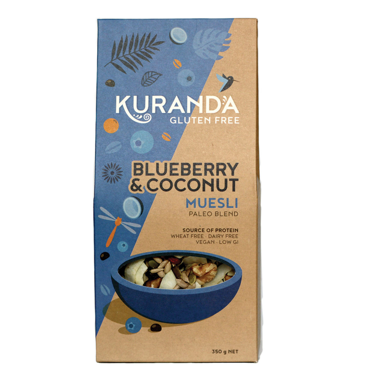 Kuranda Muesli Blueberries & Coconut 350g-0