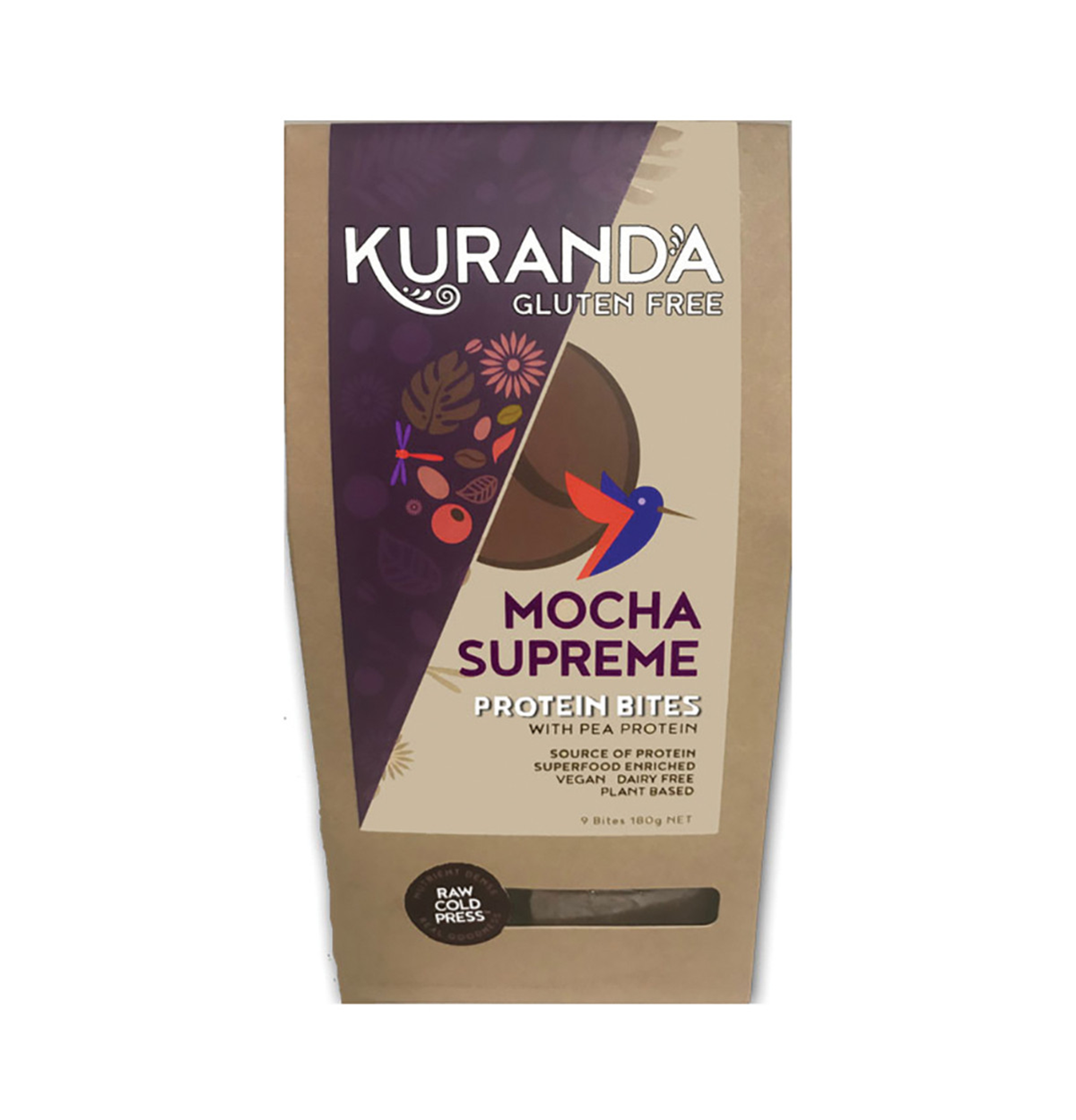 Kuranda Gluten Free Protein Bites Mocha Supreme 20g x 9 Pack-0