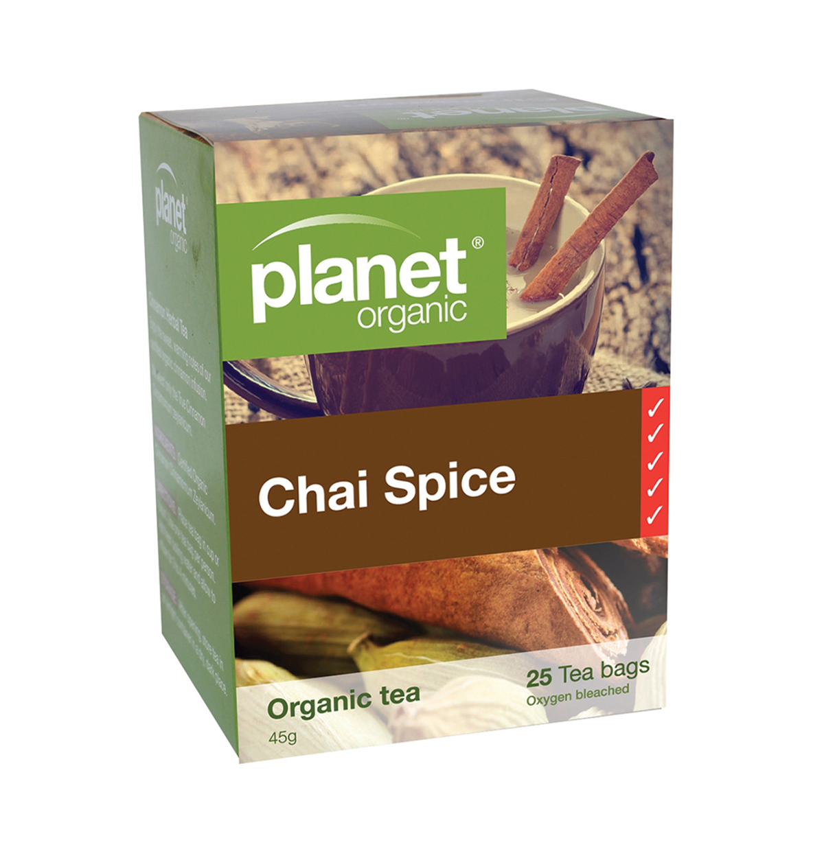 Planet Organic Organic Chai Spice Tea x 25 Tea Bags-0