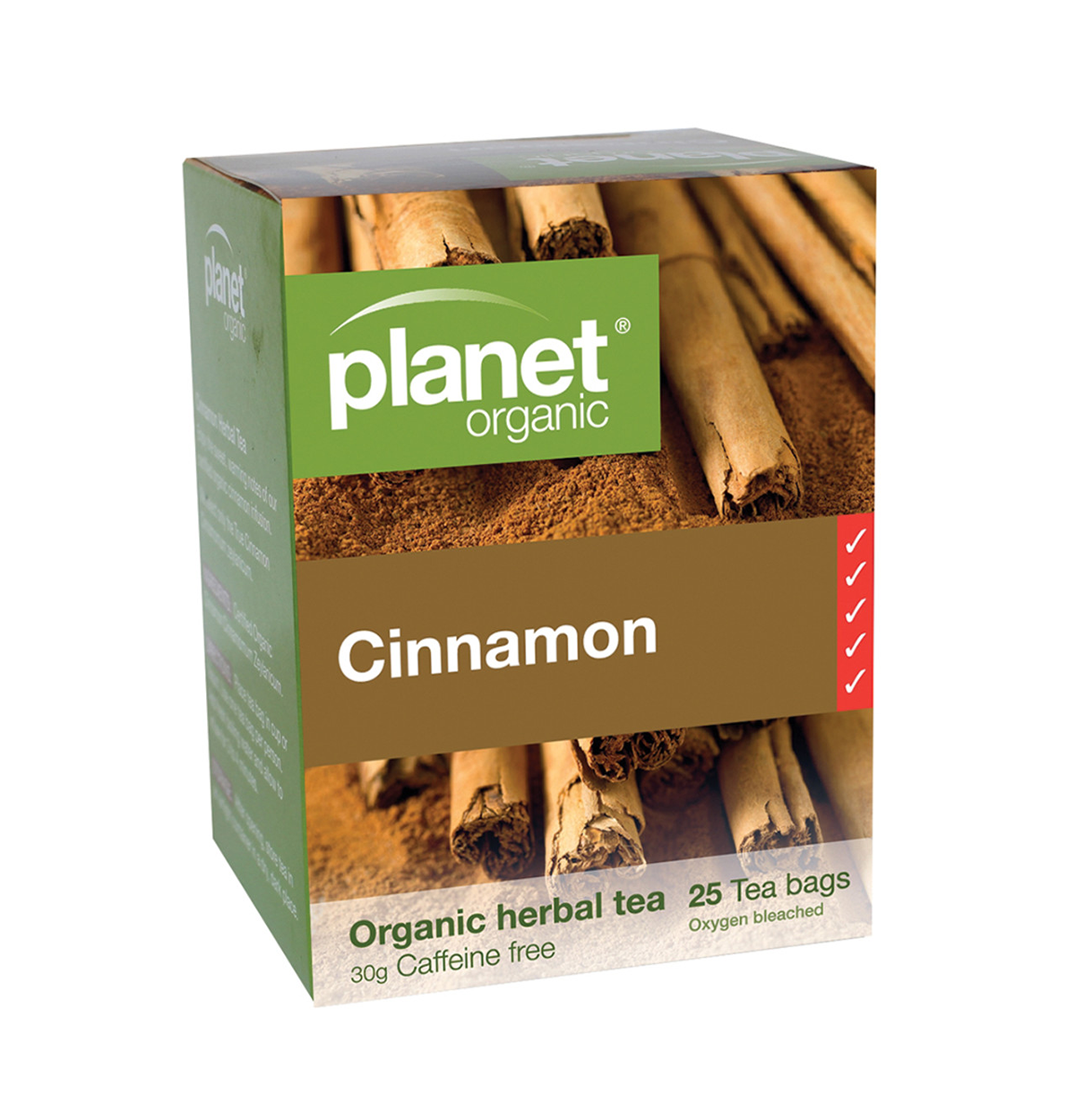 Planet Organic Organic Cinnamon Herbal Tea x 25 Tea Bags-0