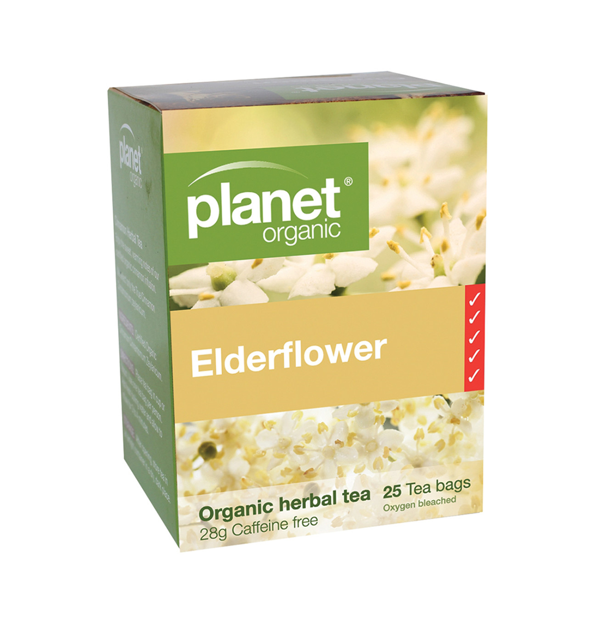 Planet Organic Organic Elderflower Herbal Tea x 25 Tea Bags-0