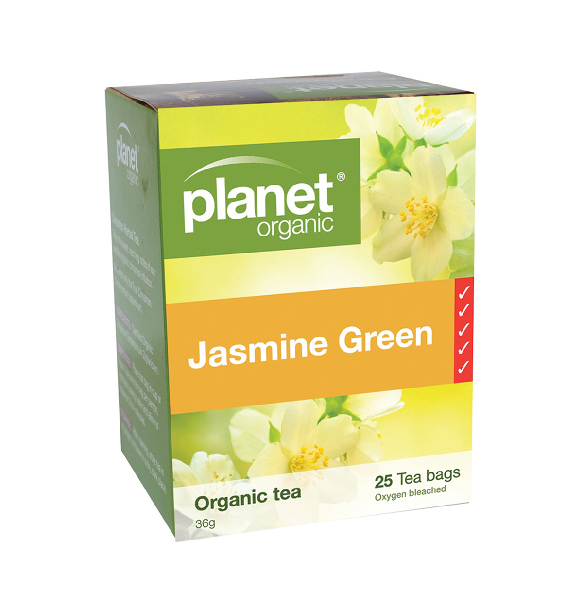 Planet Organic Organic Jasmine Green Tea x 25 Tea Bags-0