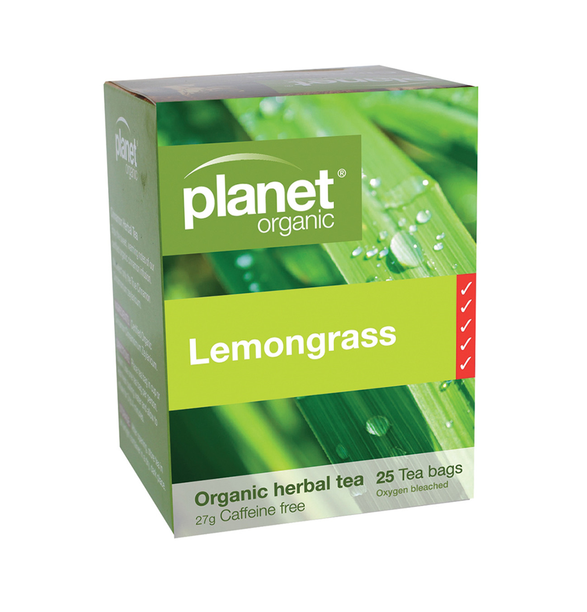 Planet Organic Organic Lemongrass Herbal Tea x 25 Tea Bags-0