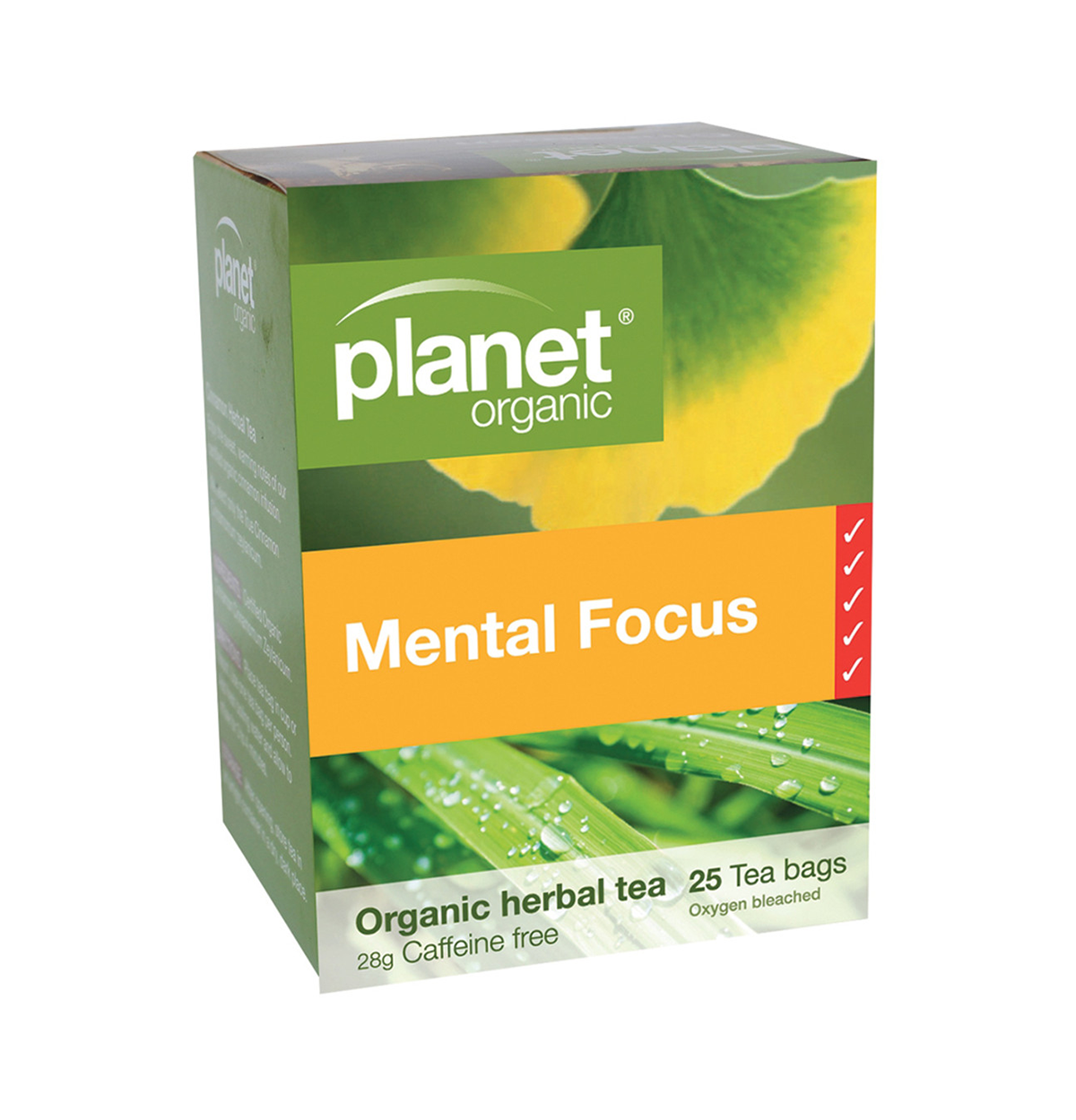 Planet Organic Organic Mental Focus Herbal Tea x 25 Tea Bags-0