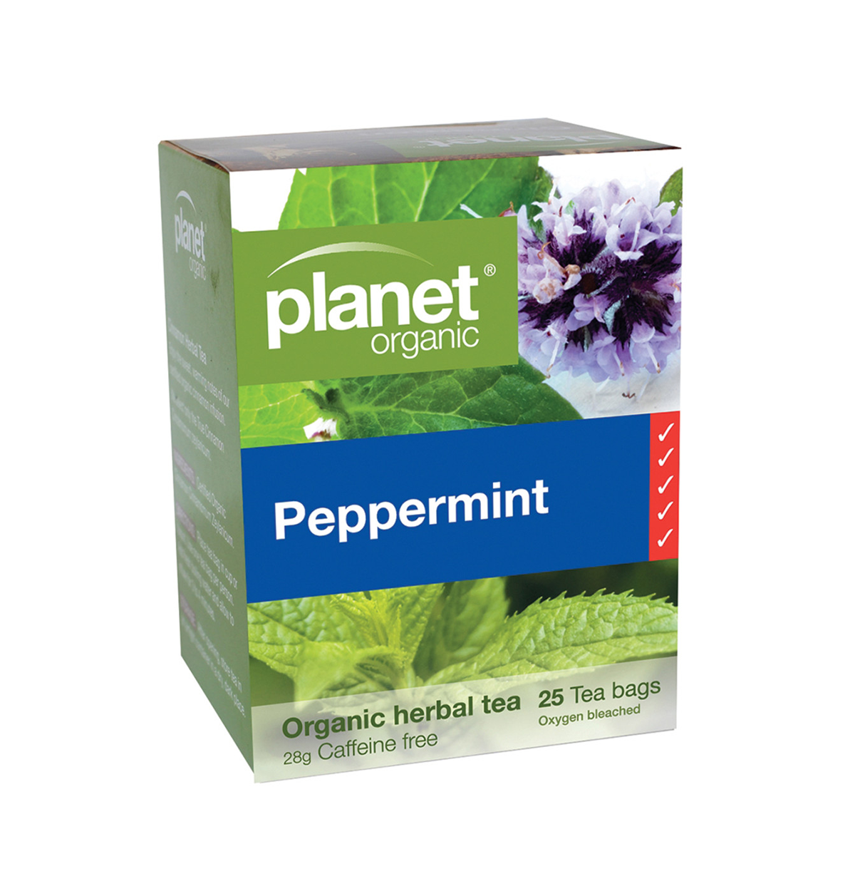 Planet Organic Organic Peppermint Herbal Tea x 25 Tea Bags-0