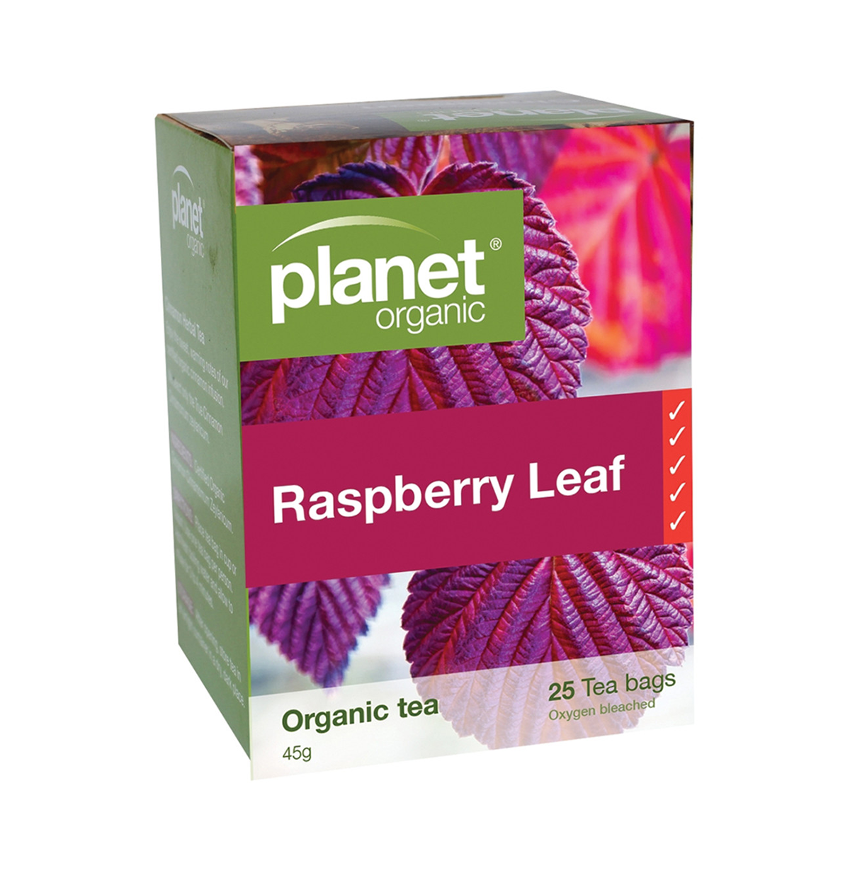 Planet Organic Organic Raspberry Leaf Tea x 25 Tea Bags-0