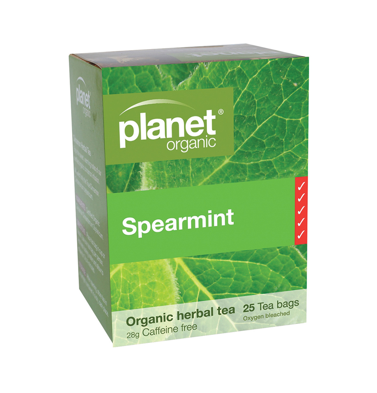 Planet Organic Organic Spearmint Herbal Tea x 25 Tea Bags-0