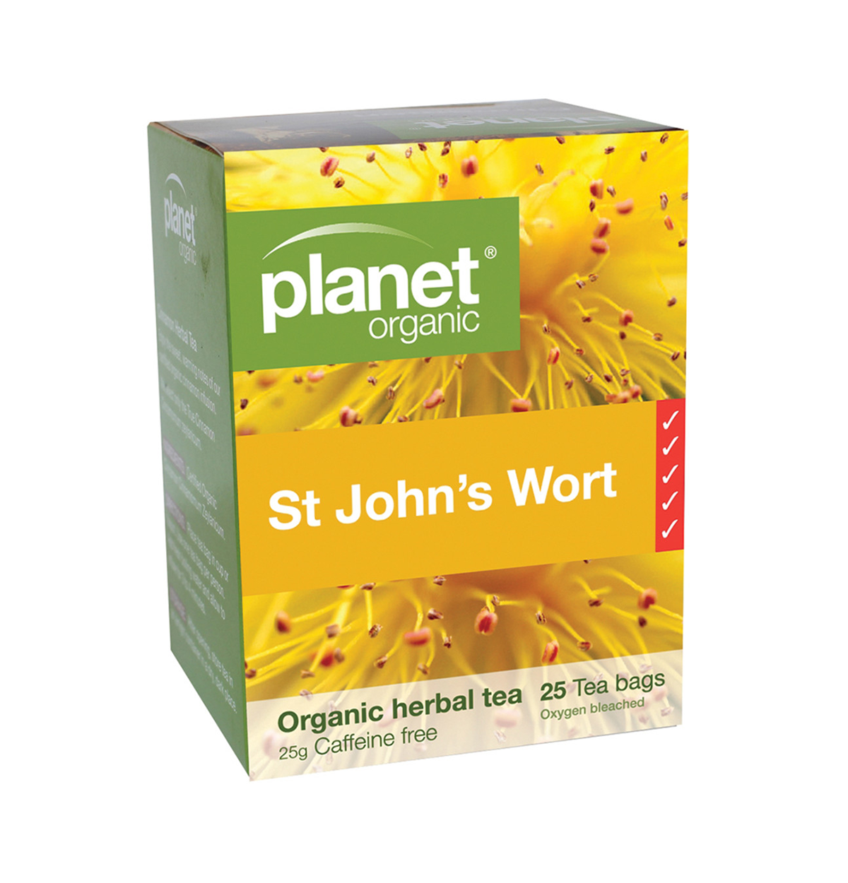 Planet Organic Organic St John's Wort Herbal Tea x 25 Tea Bags-0