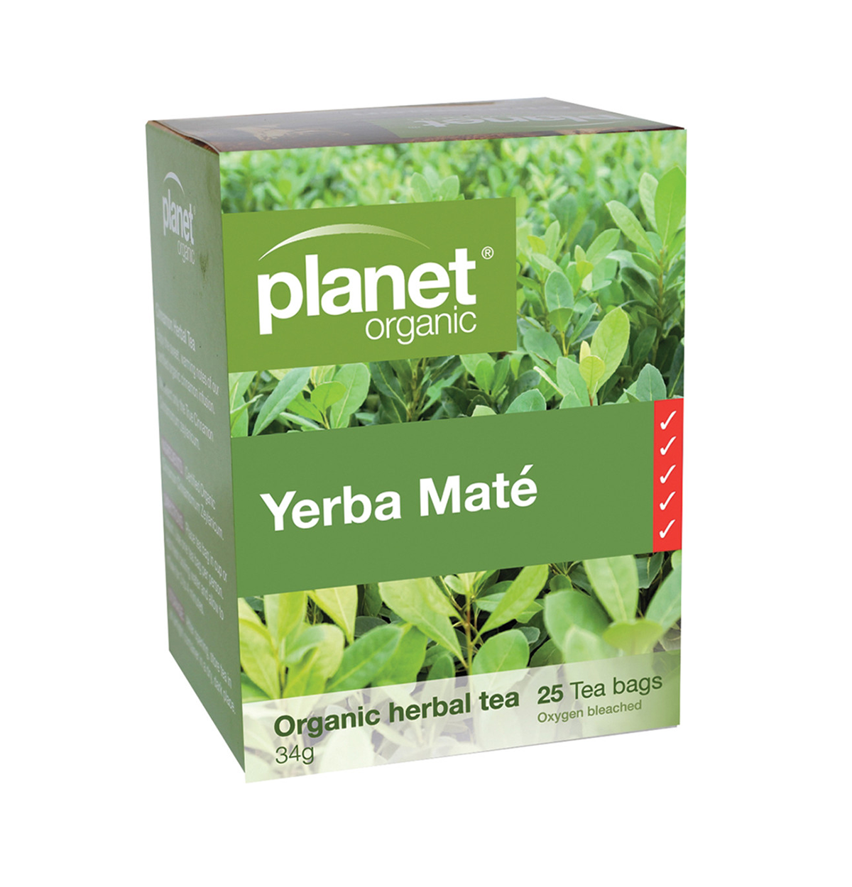 Planet Organic Organic Yerba Mate Herbal Tea x 25 Tea Bags-0