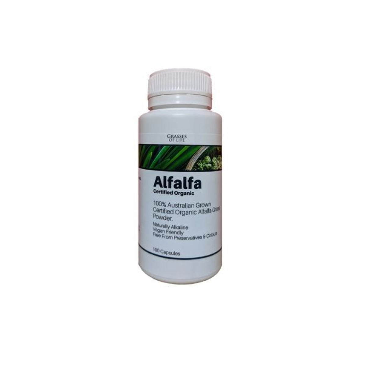 Grasses of Life Organic Alfalfa Capsules 100c-0