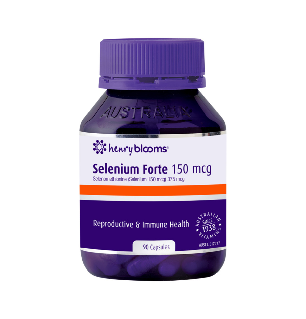 Henry Blooms Selenium Forte 150mcg 90vc-0