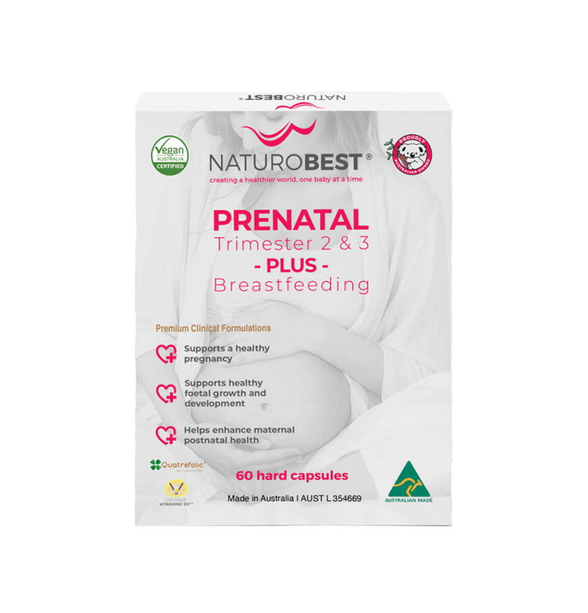 NaturoBest Prenatal Trimester 2 & 3 Plus Breastfeeding 60c-0